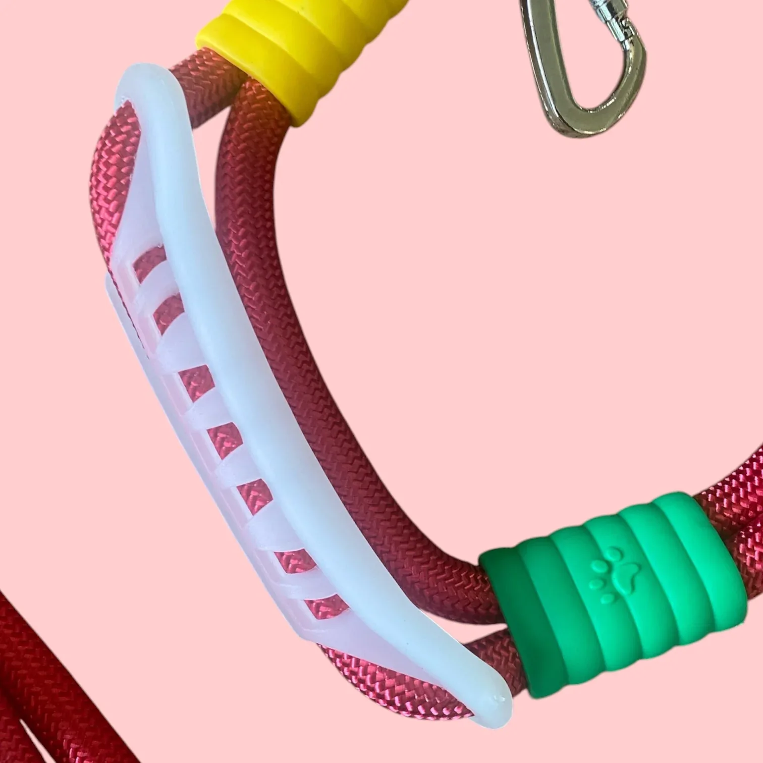 Talking Dog Club Extra Strong Vivid Handle Leash for Dogs (Red/Blue) - Image 2