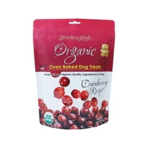 Grandma Lucy's Organic Cranberry Baked Dog Treats - 14 oz Bag
