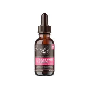 Earth Animal Organic Herbal Remedies Cough, Wheeze & Sneeze Tincture for Dogs