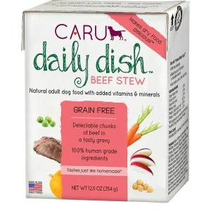 Caru Real Beef Stew Canned Dog Food - 12.5 oz - Case of 12