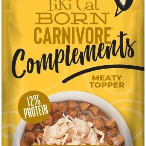 Tiki Cat Complements Chicken Cat Food Toppers and Crunchers - 2.1-oz pouch - Case of 12