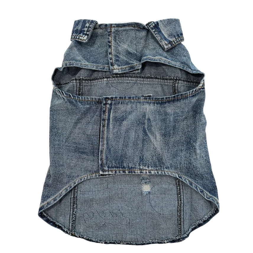 Denim Rocker Vest - Wide Pawsitivity Vest - Image 2
