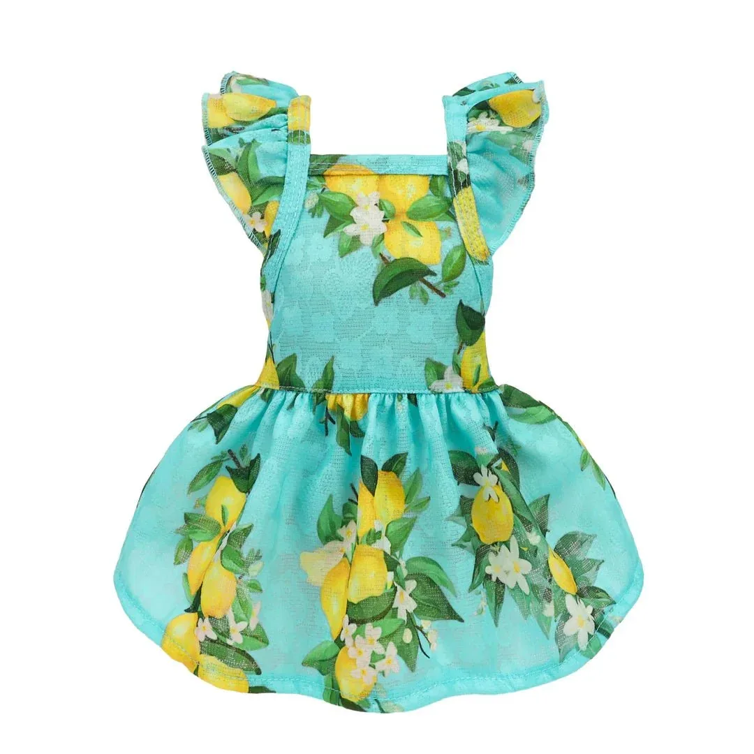 Ruffle Sleeves Sundress in Blue - Image 2