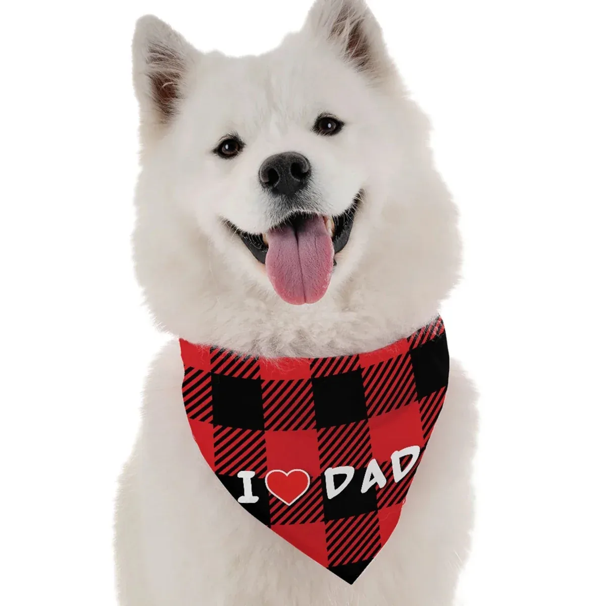 I Love Dad Father's Day Dog Bandana by BanDoggie - Image 2