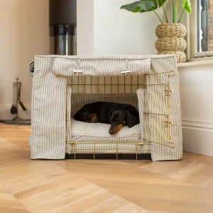 Dog Crate Set in Regency Stripe by Lords & Labradors