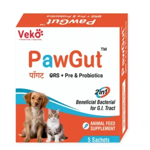 Veko PawGut ORS + Pre & Probiotics Sachets for Dogs and Cats