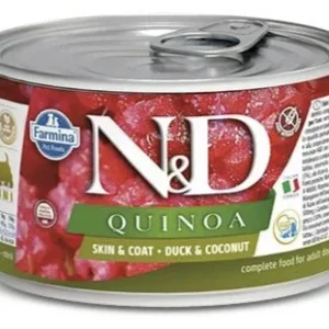 Farmina N&D Quinoa Skin & Coat Duck & Coconut Mini Canned Dog Food - 4.9 oz - Case of 6