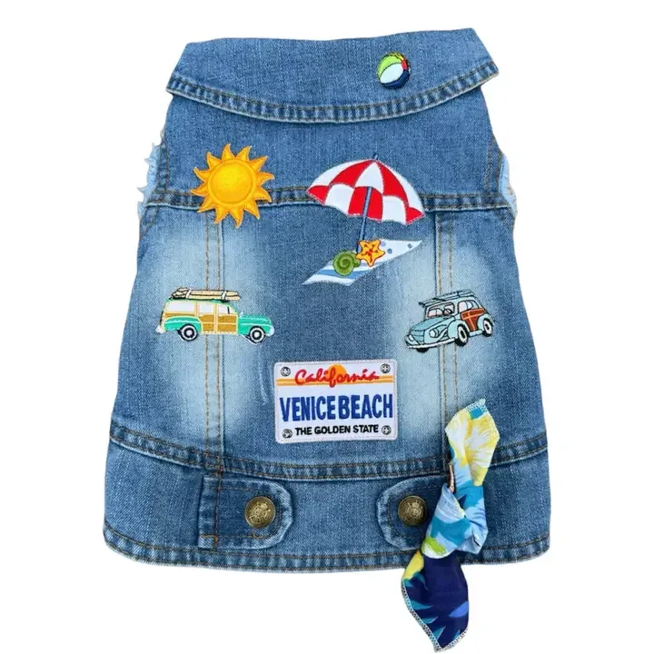 Venice Beach Denim Vest - Image 2