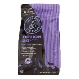 Annamaet 24% Option Dry Dog Food - 5 lb Bag