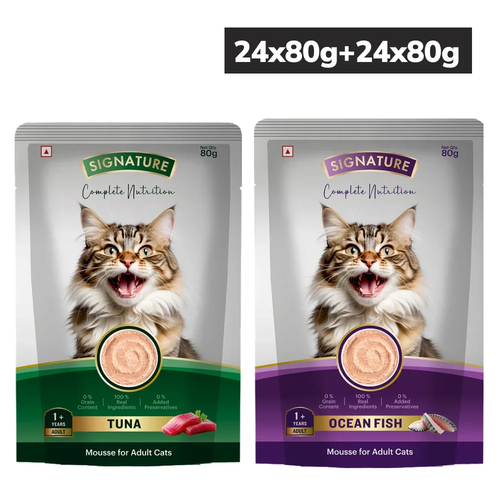 Signature Grain Zero Tuna and Ocean Fish Mousse Combo Adult Cat Wet Food