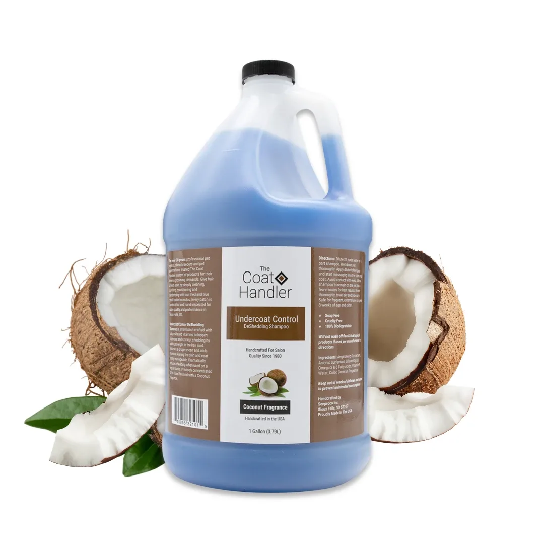 The Coat Handler Undercoat Control DeShedding Shampoo, 1 Gallon