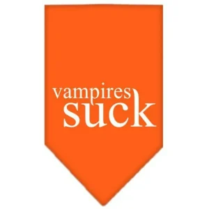 Vampires Suck Bandana in Orange