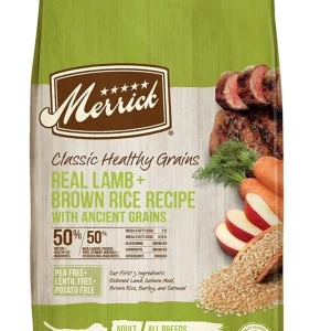 Merrick Classic Canine Lamb + Brown Rice with Healthy Ancient Grains Dry Dog Food - 25 lb Bag