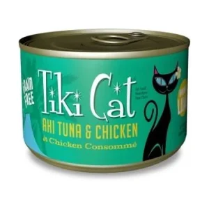 Tiki Cat Hookena Lua Canned Cat Food - Ahi Tuna & Chicken - Case of 8