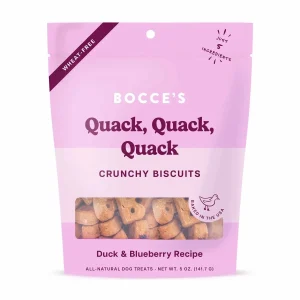 Bocce's Bakery Quack Quack Quack Biscuit Bags Dog Treats 5 oz