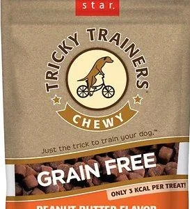 Cloud Star Grain Free Peanut Butter Chewy Tricky Trainers Soft and Chewy Dog Treats - 12 oz