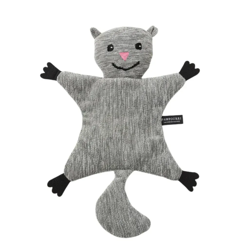 Pawpourri Squirrel Flattie Toy for Dogs