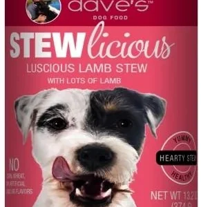 Dave's Pet Food Stewlicious Luscious Lamb Stew Canned Dog Food - 13 oz Cans - Case of 12