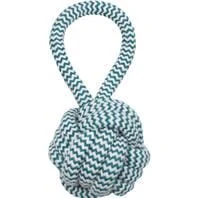 Mammoth Pet Products Monkey Fist Ball with Handle Extra Fresh Dental Floss Mint Scent Dog Toy