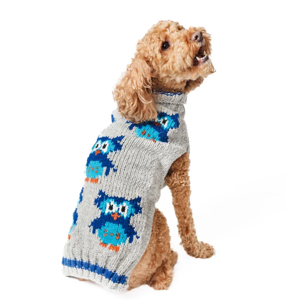Owl Wool Dog Sweater - Image 2