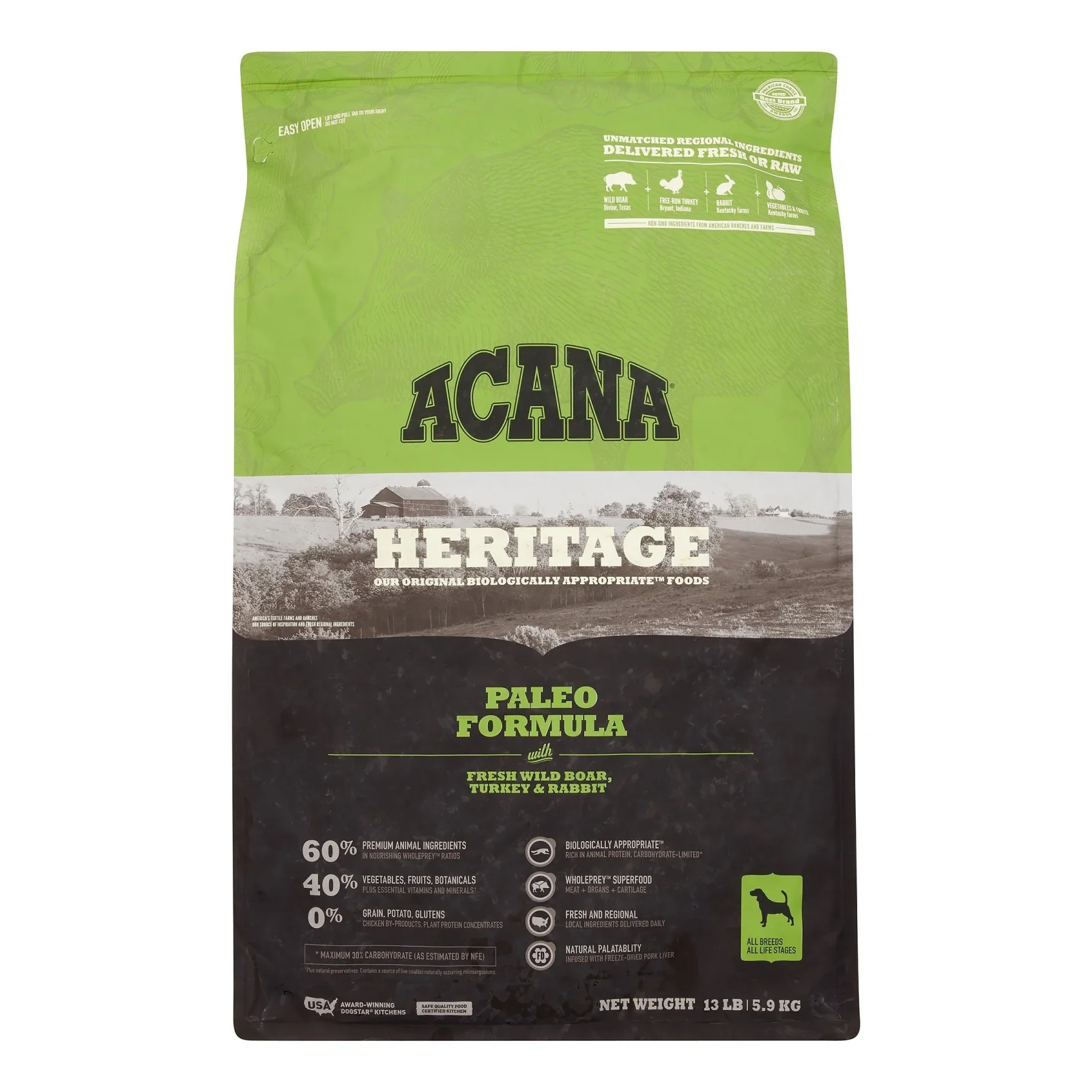 Acana 'Kentucky Dogstar Chicken' Paleo Dry Dog Food - 13 lb Bag