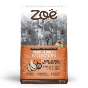 Zoe Turkey Chickpea and Sweet Potato Medium Breed Adult Dog Dry Food