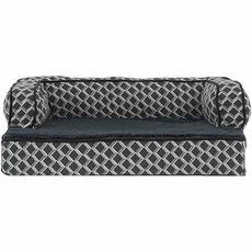 FurHaven Plush & Decor Comfy Couch Orthopedic Sofa-Style Pet Bed - Diamond Gray (Large) - Image 2