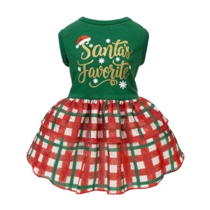 Santa's Favorite Dog Christmas Dress