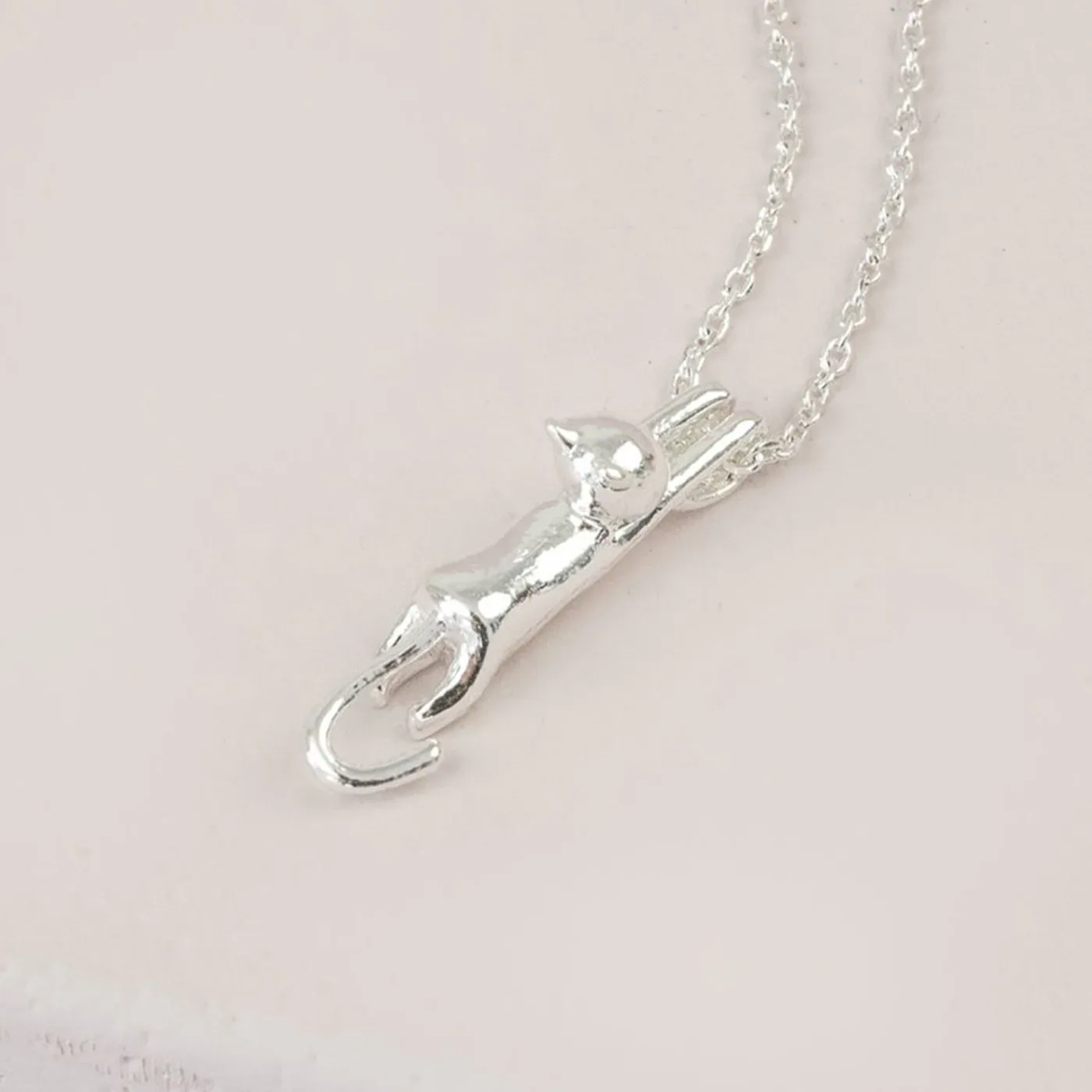 Lisa Angel Stretching Cat Necklace - Image 2