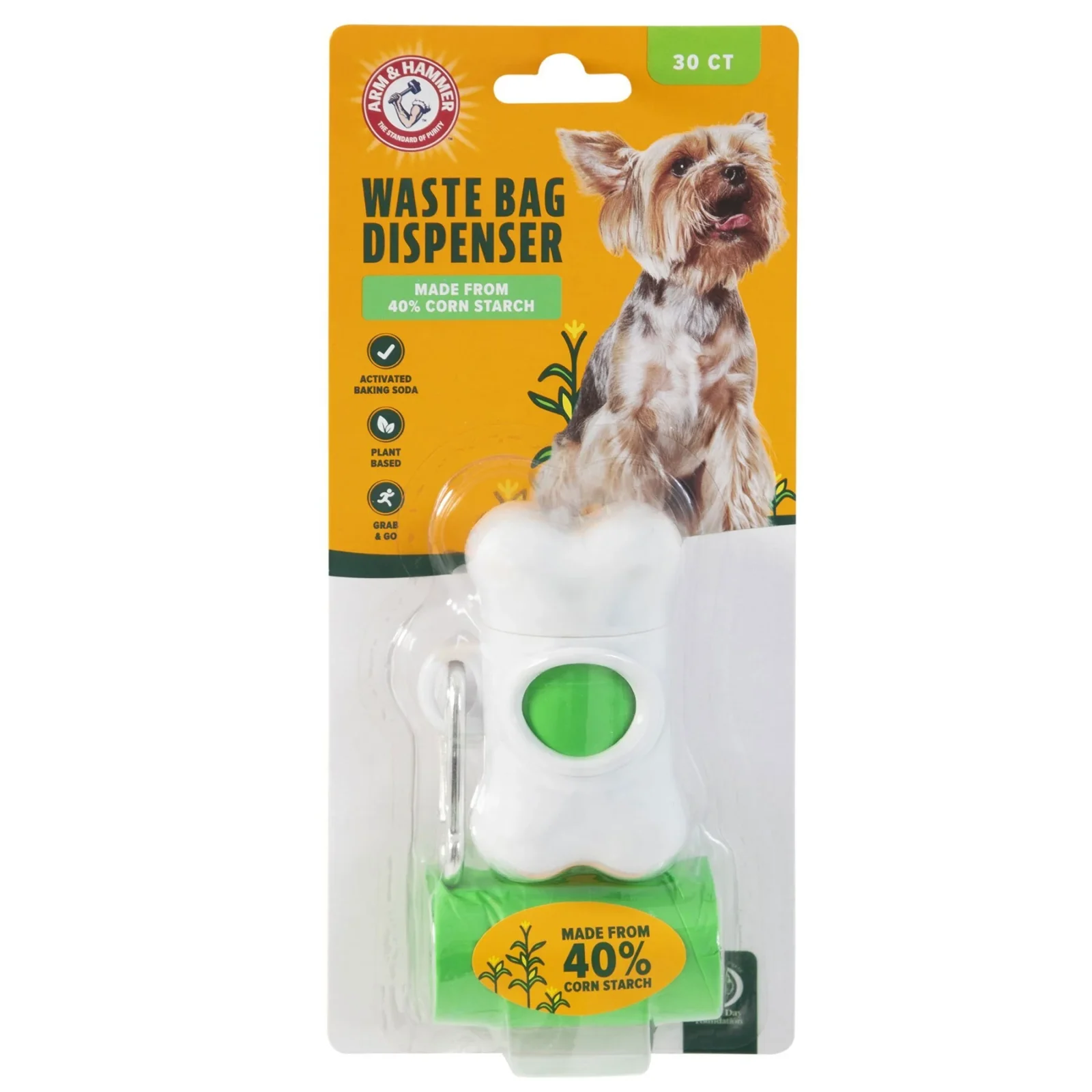 Arm & Hammer Bone Dispenser & Cornstarch Waste Bags 30 Count - Image 2