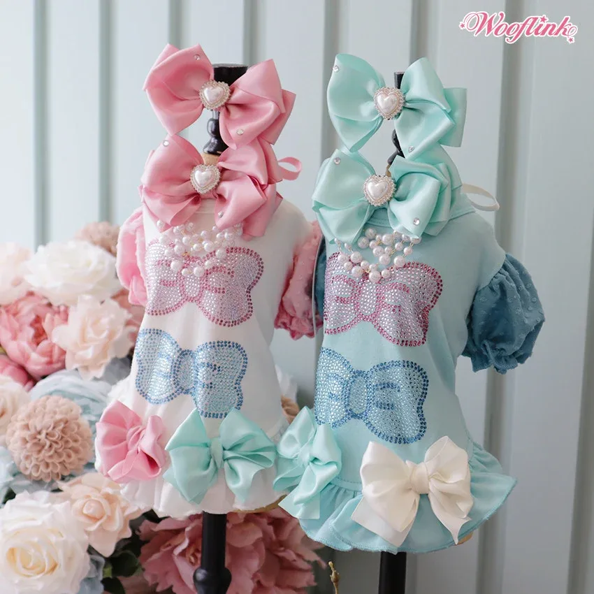 Wooflink Baby Bling Mini Dress in White - Image 2