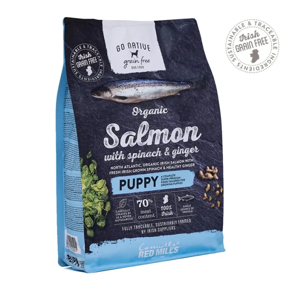 Go Native Salmon with Spinach & Ginger Puppy Dog Dry Food - Image 2