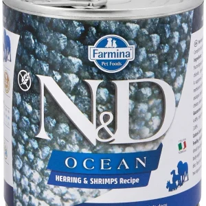 Farmina N&D Ocean Herring & Shrimp Canned Dog Food - 10 oz - Case of 6