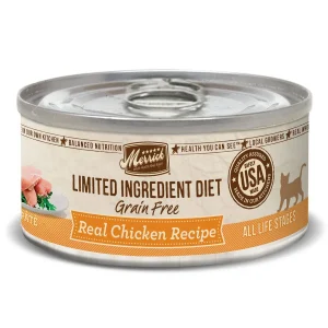 Merrick Limited Ingredient Diet LID Chicken Recipe Wet Canned Cat Food - 5 oz Cans - Case of 24
