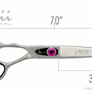 Kenchii Love Shears, Straight, 7 inch, Left Handed