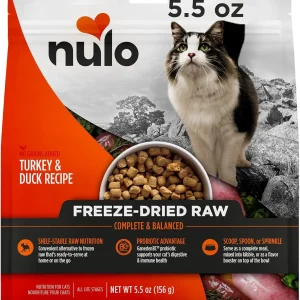 Nulo Freestyle Grain-Free Digestive and Immune Health Turkey and Duck Freeze-Dried Raw Cat Food