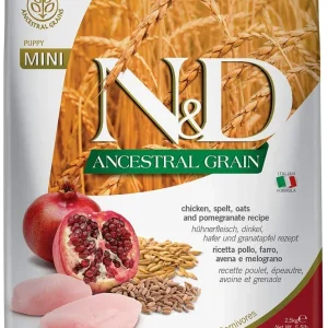 Farmina Ancestral Grain Chicken & Pomegranate Mini Puppy Dry Dog Food - 5.5 lb Bag