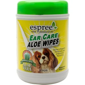 Espree Ear Care Aloe Cat and Dog Wipes - 60 ct Container