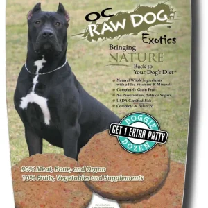 OC Raw Frozen Foods Fish & Produce Patties Raw Frozen Dog Food - 6.5 lb Bag