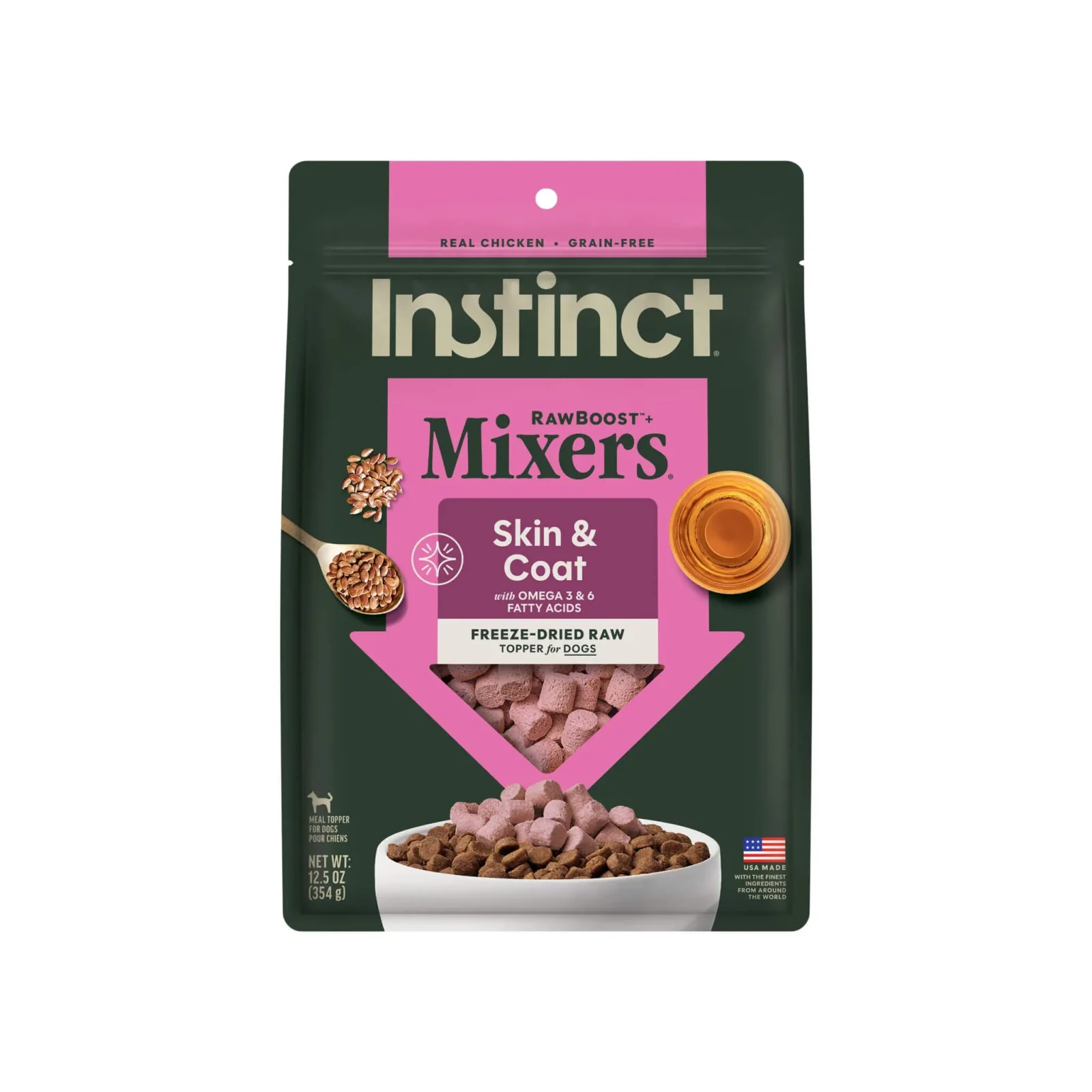Instinct Raw Boost Mixers Freeze Dried Skin & Coat Health Topper for Dogs - Image 2