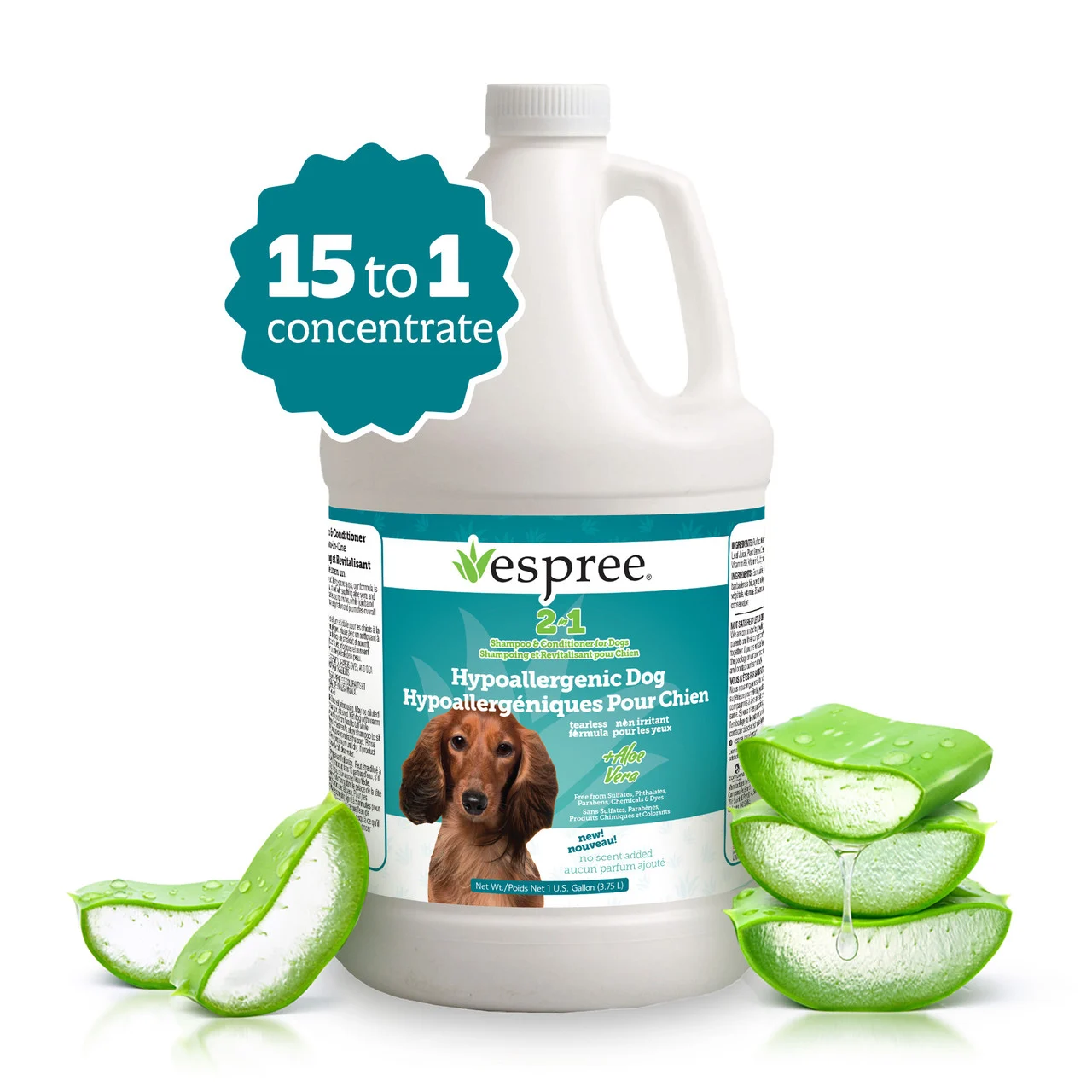Espree Hypo-Allergenic Dog 2-in-1 Shampoo and Conditioner Gallon