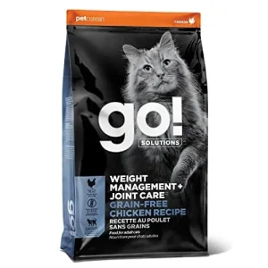 Petcurean GO! Weight Management & Joint Care Grain-Free Chicken Dry Cat Food - 8 lb Bag