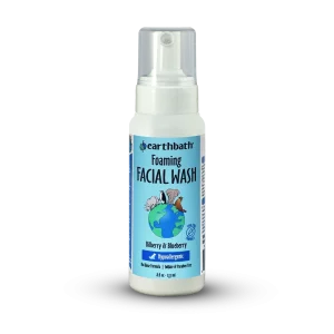 EarthBath Bilberry and Blueberry Scented Foaming Face Wash for Dogs and Cats