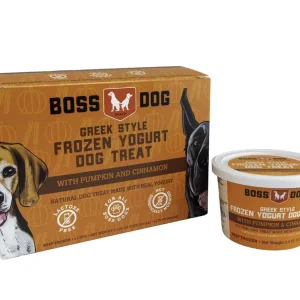 Boss Dog Pumpkin & Cinnamon Greek Style Frozen Yogurt - 3.5 fl oz (104ml) - 4 Pack