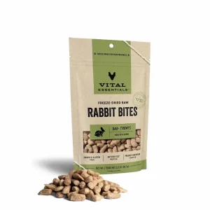 Vital Essentials Freeze-Dried Rabbit Bites Dog Treats