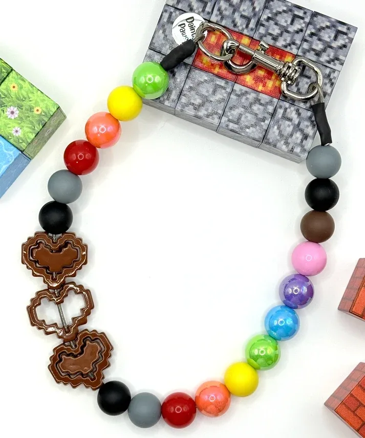 Pixel Paws Quest Beaded Collar