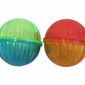 Multipet Lattice Ball Cat Toy Assorted, 1.5 in, 4-Count