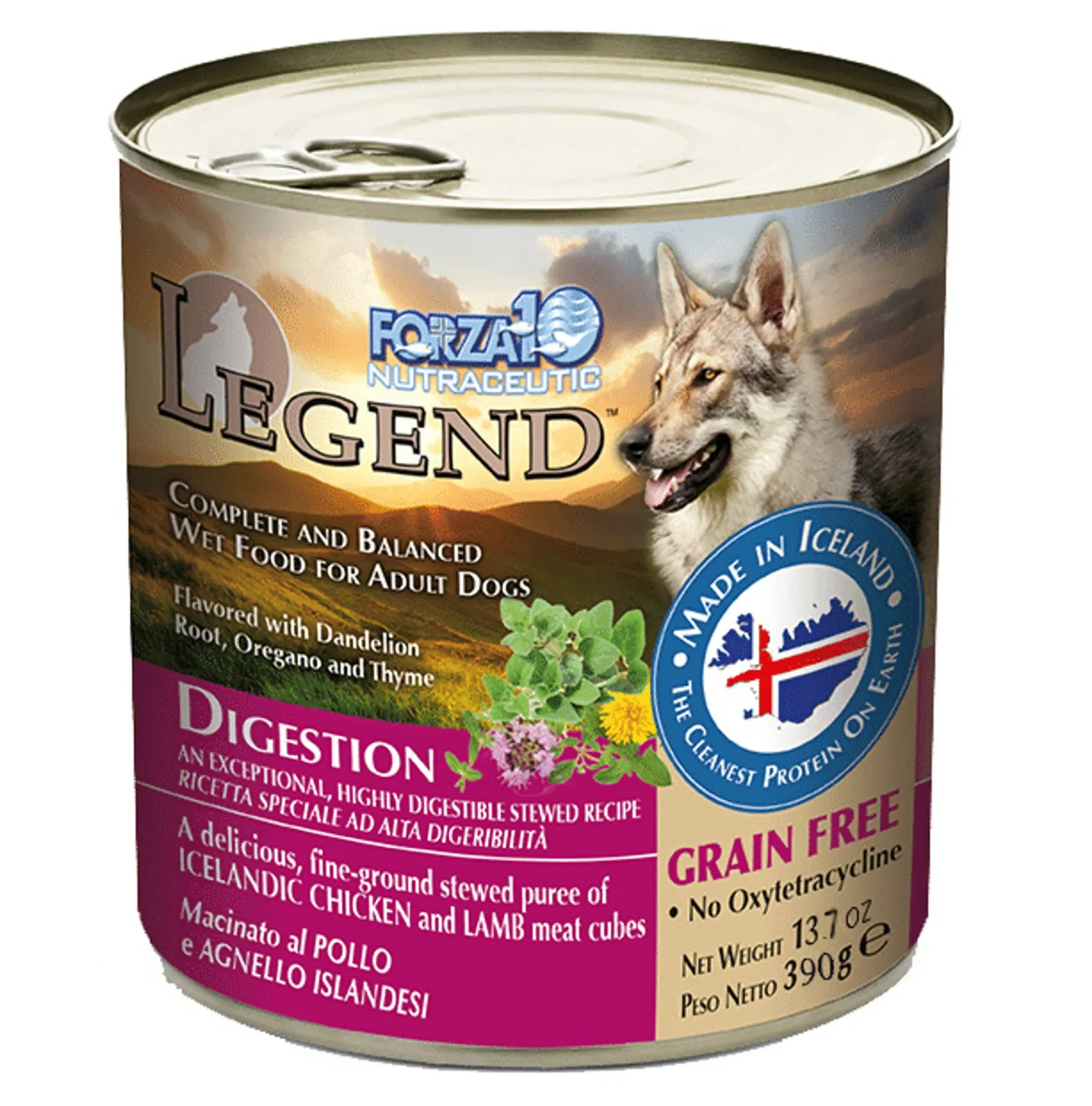 Forza10 Legend Digestion Icelandic Chicken & Lamb Recipe Grain-Free Canned Dog Food - Image 2