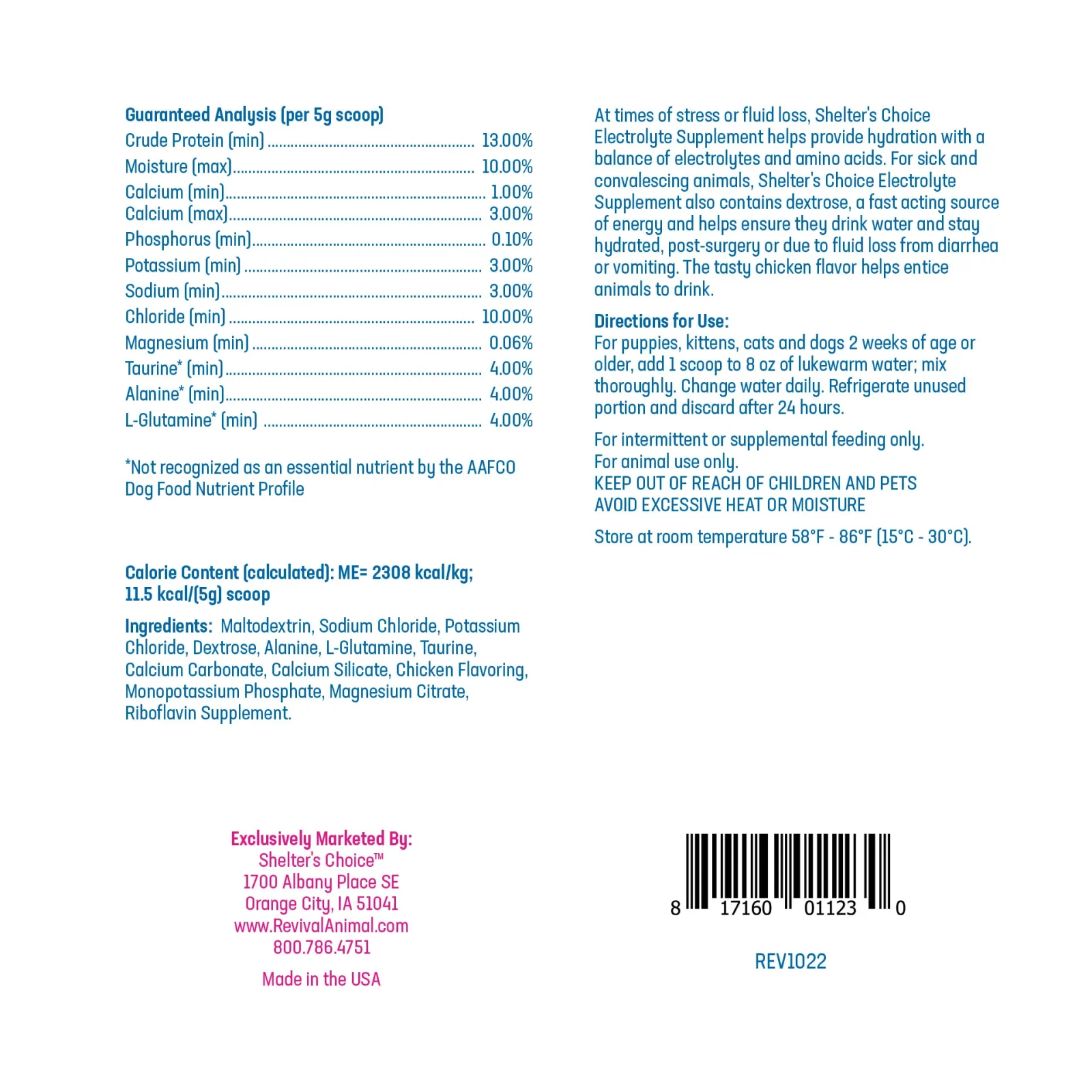 Shelter's Choice™ Electrolyte Supplement - Image 2