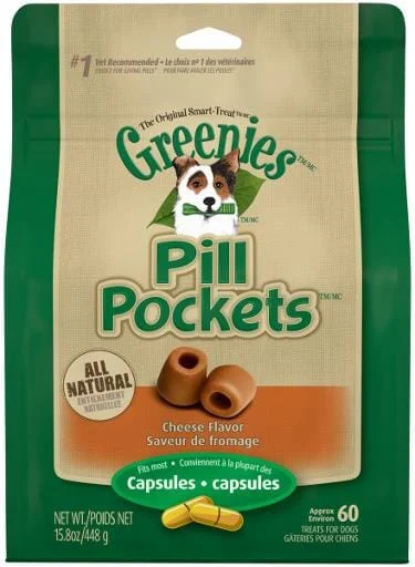 Greenies Pill Pockets for Dogs Cheese Capsule Value Bag - 15.8 oz